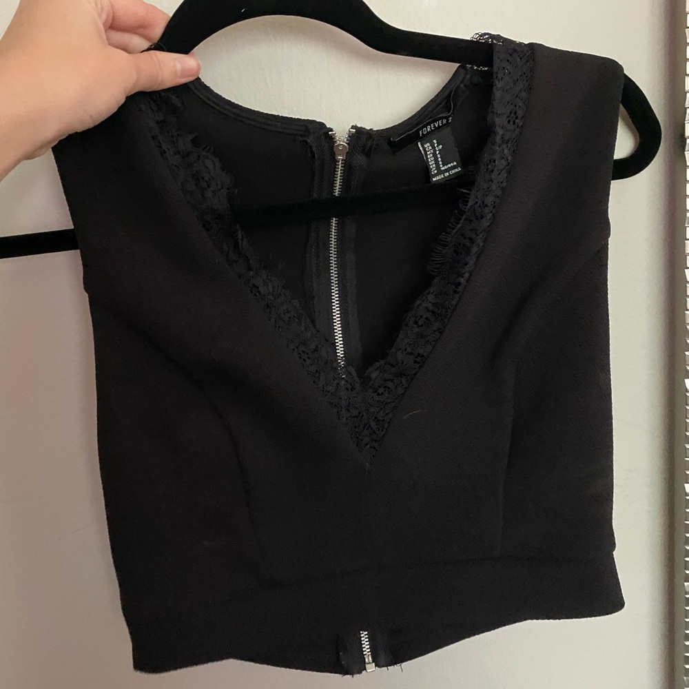 Crop top dress top